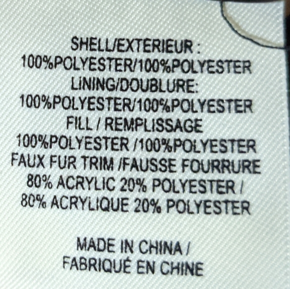 Maralyn & Me Faux-Fur hood trim puffer XS - Picture 6 of 7